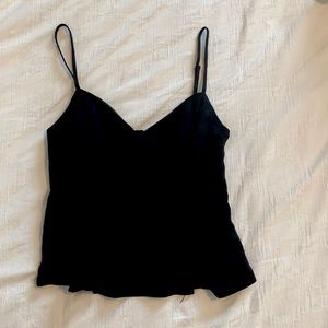 ZARA black linen crop top - NEVER WORN